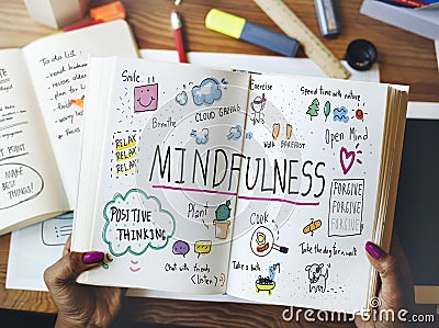 Mindfulness Optimism Relax Harmony Concept Stock Photo