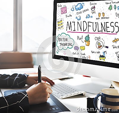 Mindfulness Optimism Relax Harmony Concept Stock Photo