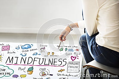 Mindfulness Optimism Relax Harmony Concept Stock Photo