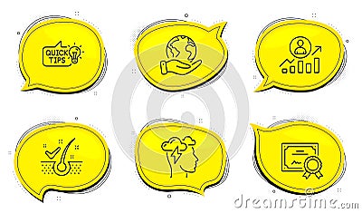 Career ladder, Education idea and Anti-dandruff flakes icons set. Mindfulness stress sign. Vector Vector Illustration