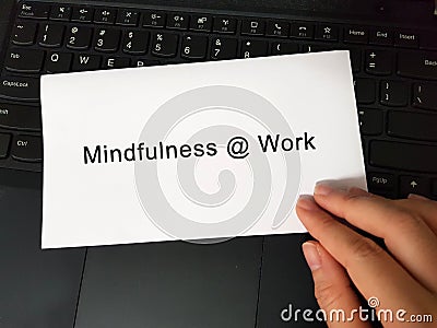 Impact of covid-19 coronavirus pandemicA person pressing keyboard key with the word HELP.Mindfulness at work. Wellness in office. Stock Photo