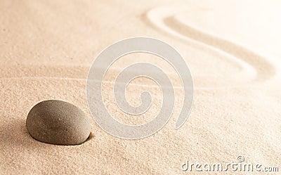 Mindfulness zen meditation stone Stock Photo