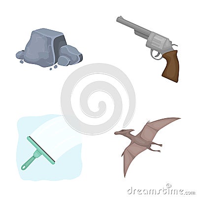 Mine, cleaning and other web icon in cartoon style.weapons, history icons in set collection. Vector Illustration