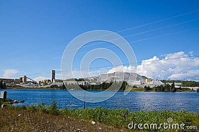 Mine tailings Stock Photo