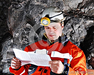 Mine worker Stock Photo