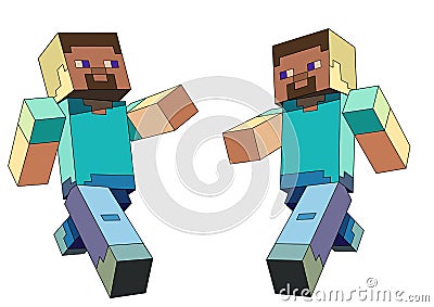 Minecraft character Vector Illustration