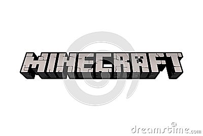 Minecraft vector logo Editorial Stock Photo