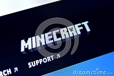 Minecraft game logo Editorial Stock Photo