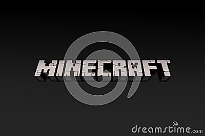 Minecraft vector logo Editorial Stock Photo