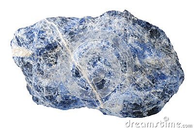 Mineral collection: sodalite. Stock Photo