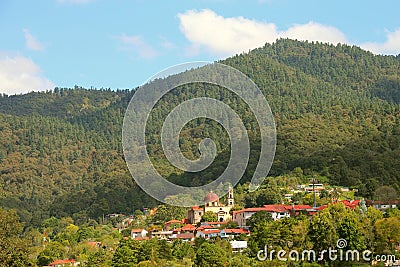 Forest and Mineral del chico town near pachuca, hidalgo I Stock Photo