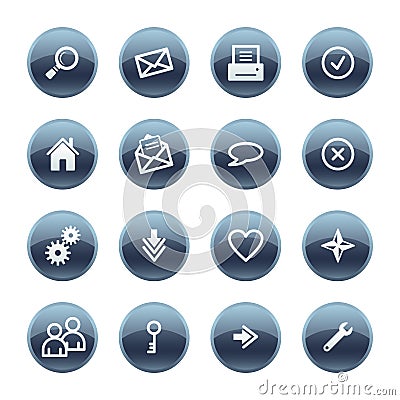 Mineral drop web icons Vector Illustration