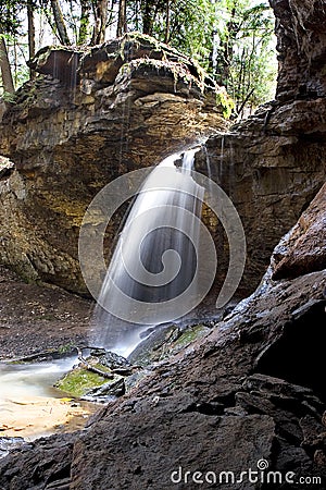 Mineral Springs Falls Stock Photo