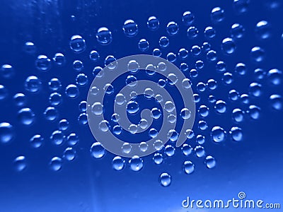 Mineral water bubbles Stock Photo