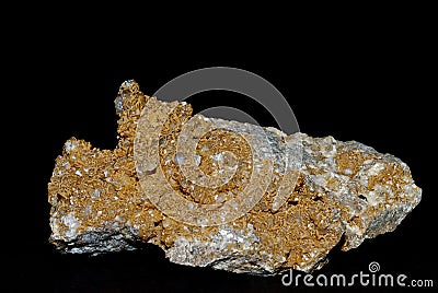 Minerals calcite flowers on black Stock Photo