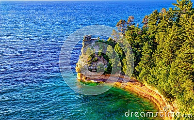 Miners Castle Stock Photo