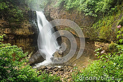 Miners Falls in the Upper Peninsula of Michigan Stock Photo