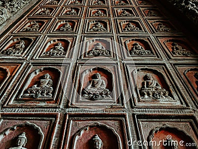 Ming dynasty-era Buddhist temple of Wisdom Attained in Beijing, China Editorial Stock Photo