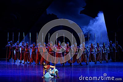 Arrogant-The four act `obstructed customs clearance`-Epic dance drama `Silk Princess` Editorial Stock Photo