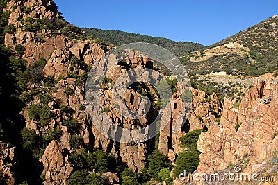 Mingus Mountain Scenic Road Stock Photo