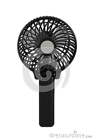 Mini Black Electric Fan Stock Photo
