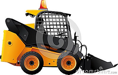 Mini bulldozer Vector Illustration