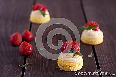 Mini cake Stock Photo