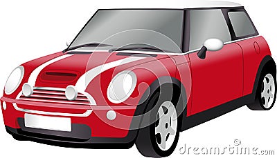 Mini Car Vector Illustration