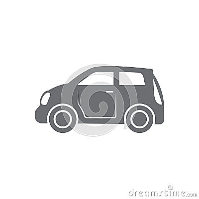 Mini car icon. Simple element illustration. Mini car symbol design from Transport collection set. Can be used for web and mobile Cartoon Illustration