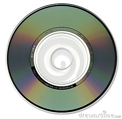 Mini CD 3 inch Optical Disc Stock Photo