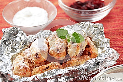 Mini Christmas stollen Stock Photo