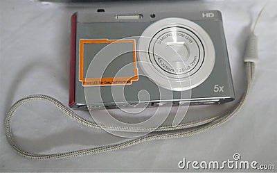 mini compact digital camera for travel photography Stock Photo