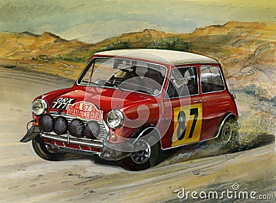 Mini Cooper S Monte Carlo Rally 1964 Editorial Stock Photo