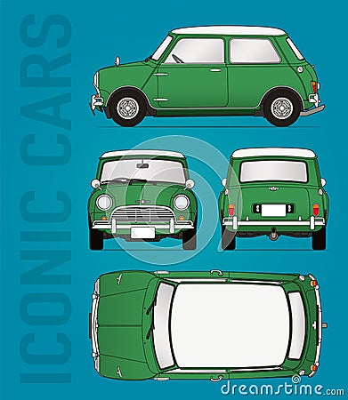 Mini cooper vector illustration Vector Illustration