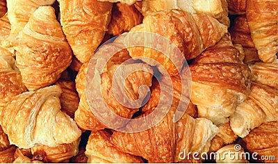 Mini croissant breads Stock Photo