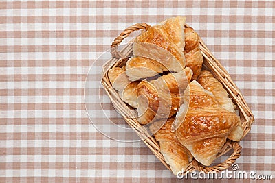 Mini croissant Stock Photo