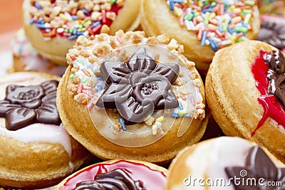 Mini donuts Stock Photo