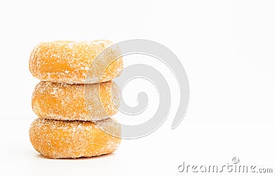 Mini donuts sugar Stock Photo