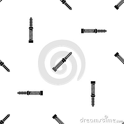 Mini electronic hookah pattern seamless black Vector Illustration