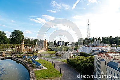 Mini Europe Exhibition in Brussels Editorial Stock Photo