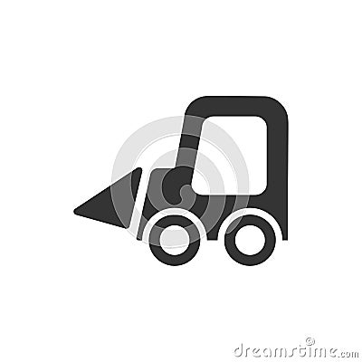 Mini Excavator Icon Vector Illustration