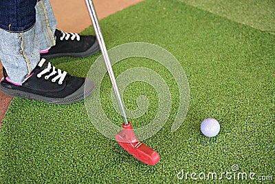 Mini golf Stock Photo