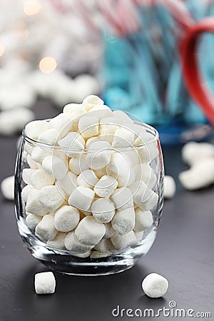 Mini Marshmallows Stock Photo