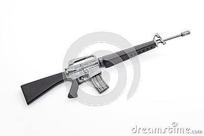 Mini model gun Stock Photo