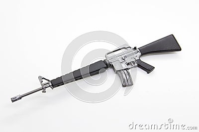 Mini model gun Stock Photo