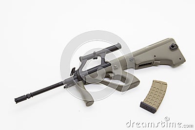 Mini model gun Stock Photo