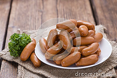 Mini Sausages Stock Photo