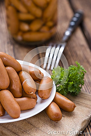 Mini Sausages Stock Photo