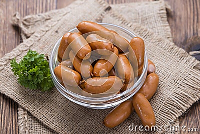 Mini Sausages Stock Photo