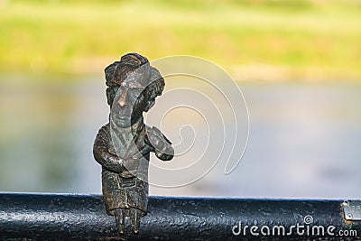 Mini sculpture of Bela Bartok Editorial Stock Photo